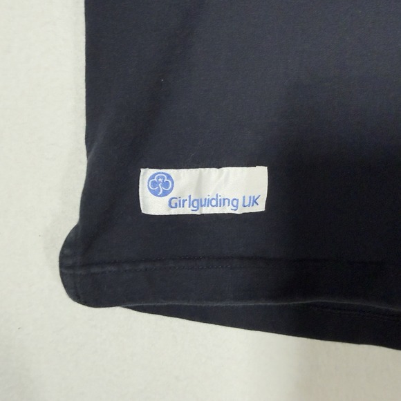 Girlguiding UK Womens Rugby Shirt Size 18 XL Blue Colorblock Long Sleeve RARE - Picture 4 of 10